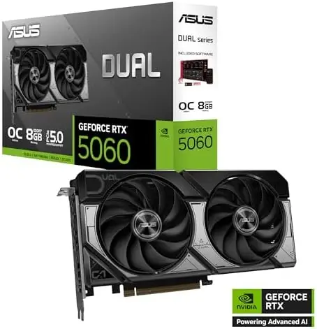 ASUS Dual GeForce RTX 5060 8GB GDDR7 OC Edition