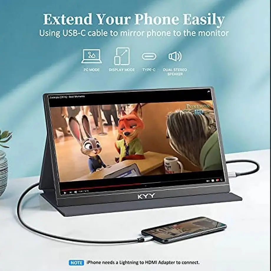 KYY 15.6-Inch Portable Monitor
