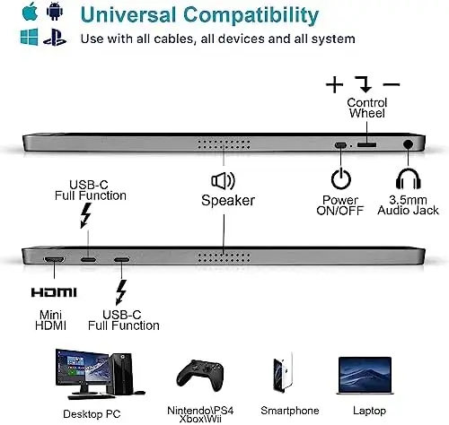 KYY 15.6-Inch Portable Monitor