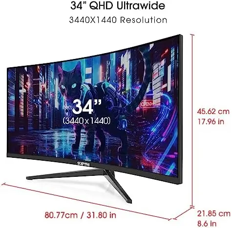 Sceptre 34-Inch Curved Ultrawide Monitor
